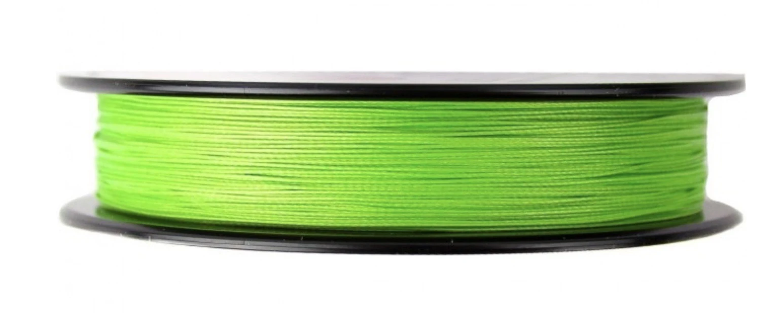 Плетеный шнур Daiwa J-braid X8E-W/SC 300 м  PE # 0,8 Chartreuse 0,1 мм + Ножницы — крупный план
	                                    2