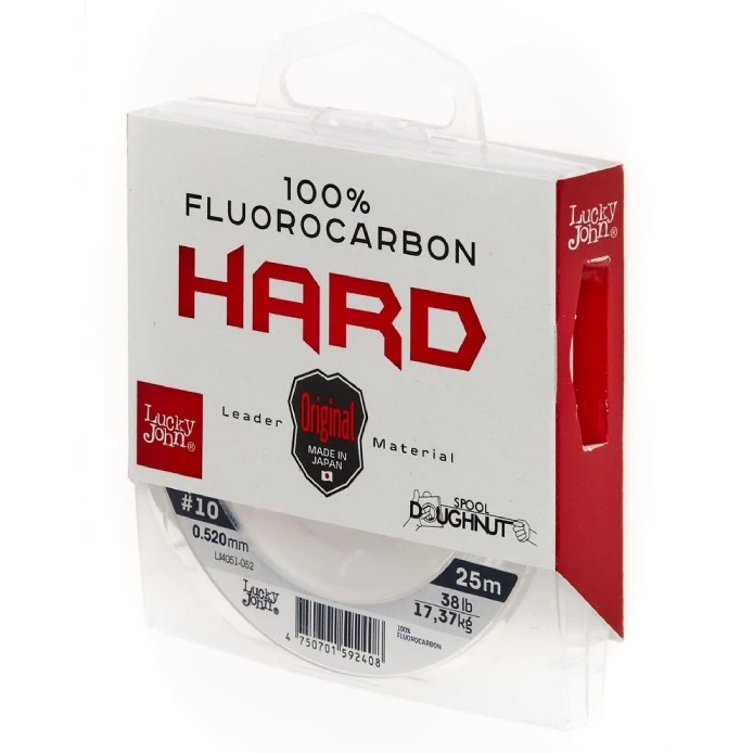 Леска монофильная Lucky John Fluorocarbon Hard 30 м 0,405 мм    LJ4051-040 — характеристики,  особенности конструкции