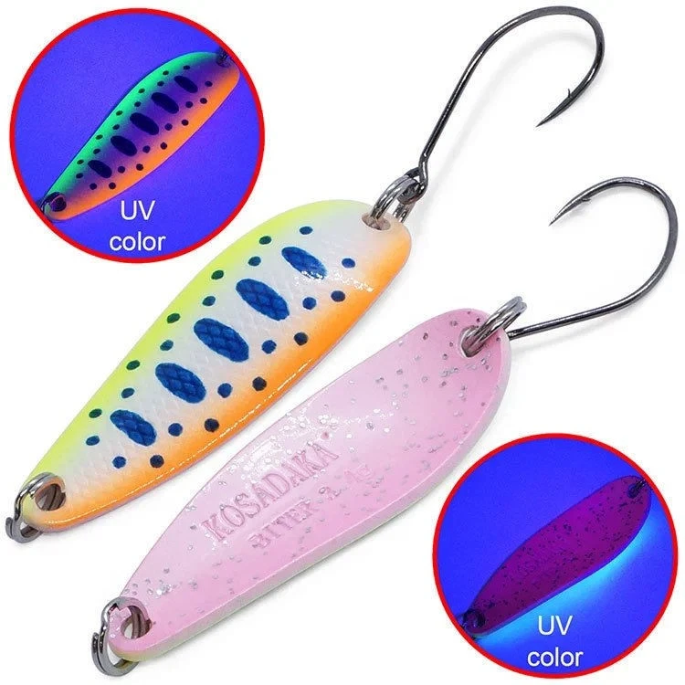 Колеблющаяся Блесна Kosadaka Trout Police Biter 3,4 гр 37 мм G13PUV   TL-BTR-G13PUV — характеристики,  особенности конструкции