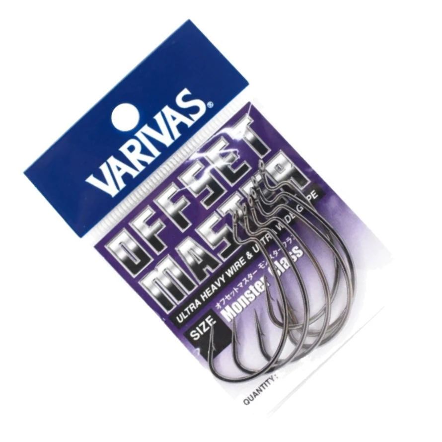 Крючок Офсетный Varivas Offset Master Monster Class №3/0 6 шт NS Black — крупный план
	                                    2