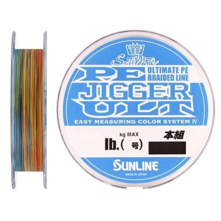 Плетеный шнур Sunline PE Jigger ULT 4braid 300 м  PE # 1,5 Multicolor 0,205 мм — характеристики,  особенности конструкции