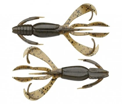 Силиконовая приманка Keitech Crazy Flapper 4.4 111 мм 6 шт 101 Green Pumpkin PP — характеристики,  особенности конструкции