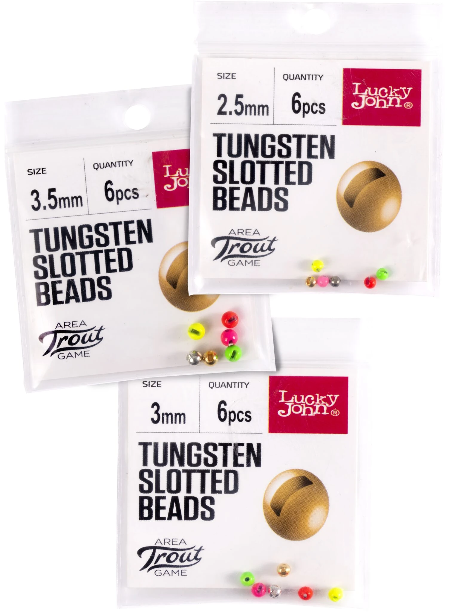 Груз Lucky John Area Trout Game 0,33 гр 18 шт  SET: 2,5мм; 3,0мм; 3,5мм  LJTATGB01-SET — характеристики,  особенности конструкции