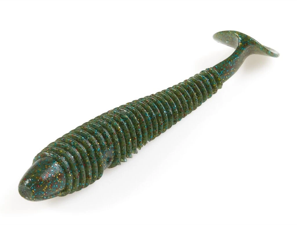 Силиконовая приманка Lucky John Tioga Fat 5.8in 147 мм 3 шт F08 Pro Series  140148-F08 — крупный план
	                                    1