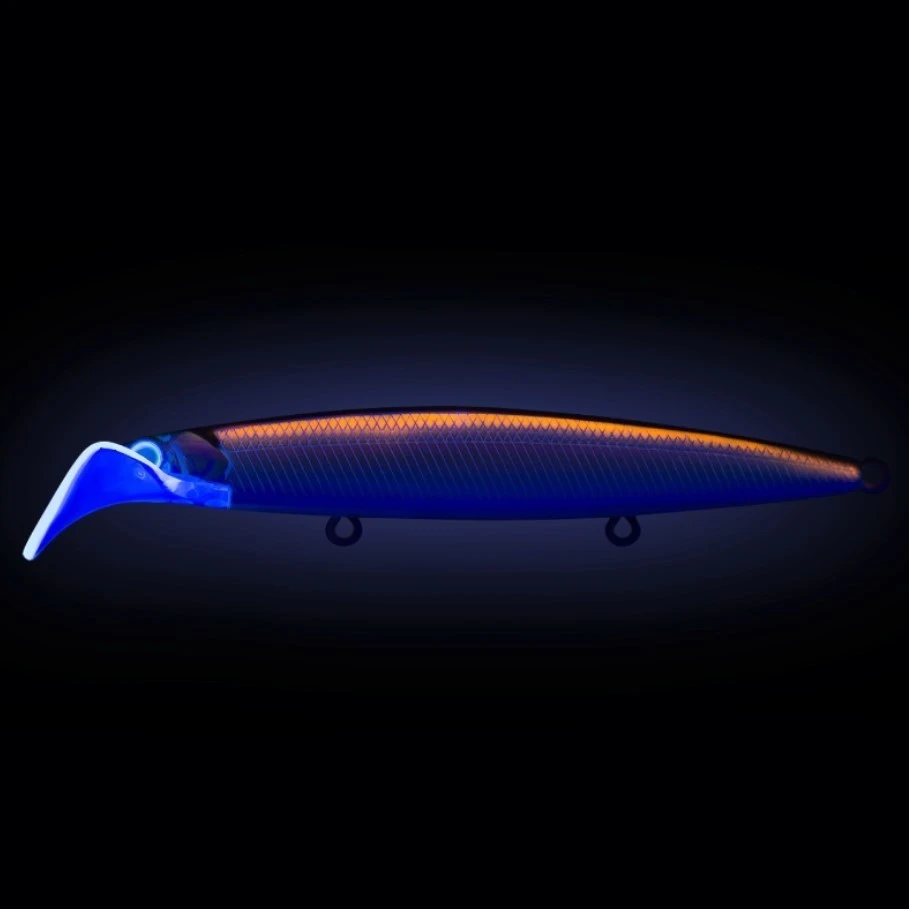 Воблер Strike Pro Scooter Minnow 110F A53-EP Silver Smelt UV 11,8 гр UV  EG-186F#A53-EP — крупный план
	                                    1