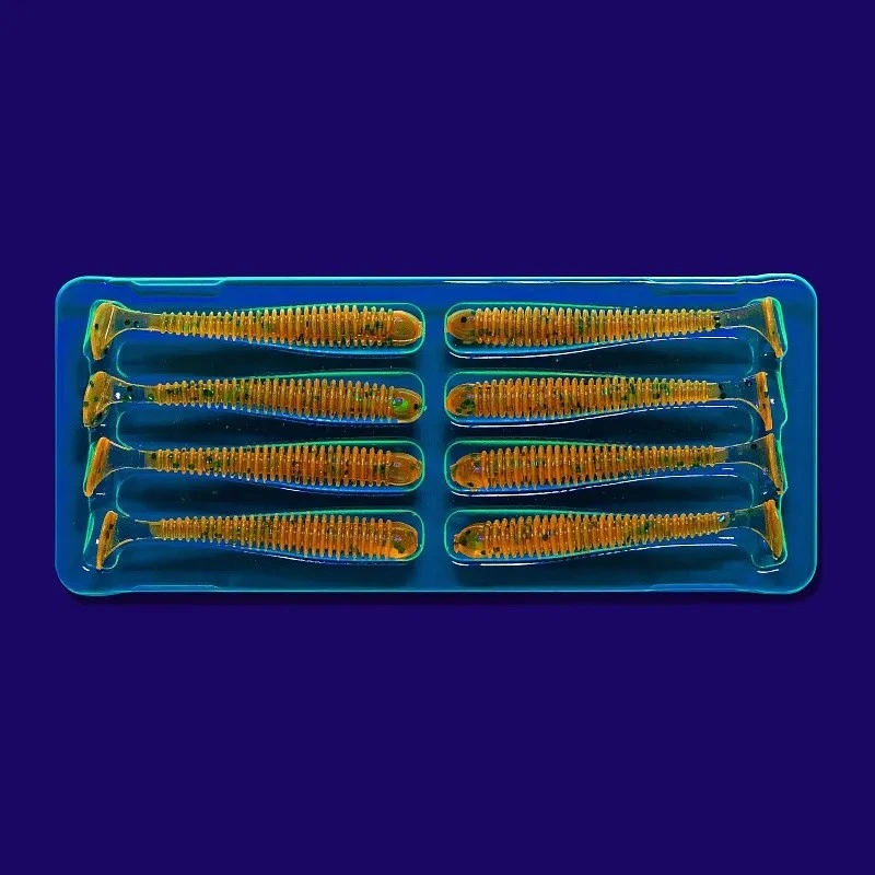 Силиконовая приманка CF Company Vibro Worm 2 50 мм 8 шт 31   3-50-31-6 — крупный план
	                                    2