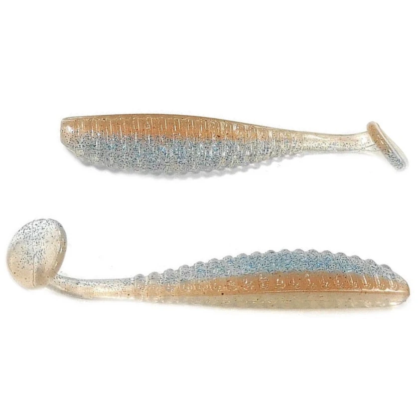 Силиконовая приманка Reins S Cape Shad 4.8 129 мм 4 шт 610-Every Night Okiami   SCS4.8-610 — характеристики,  особенности конструкции