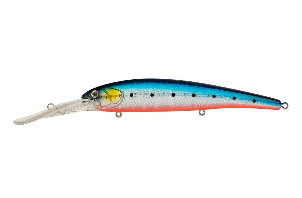 Воблер Strike Pro Hooligan Deep Diver 120 A234-SBO-LU Blue Back Silver OB Fluo 20,9 гр   EG-220L#A234-SBO-LU — характеристики,  особенности конструкции