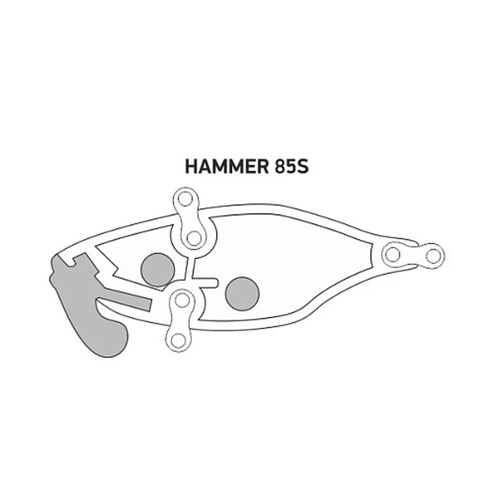 Воблер LureMax Hammer 85 076 33 гр   LVHM85S-076 — крупный план
	                                    1