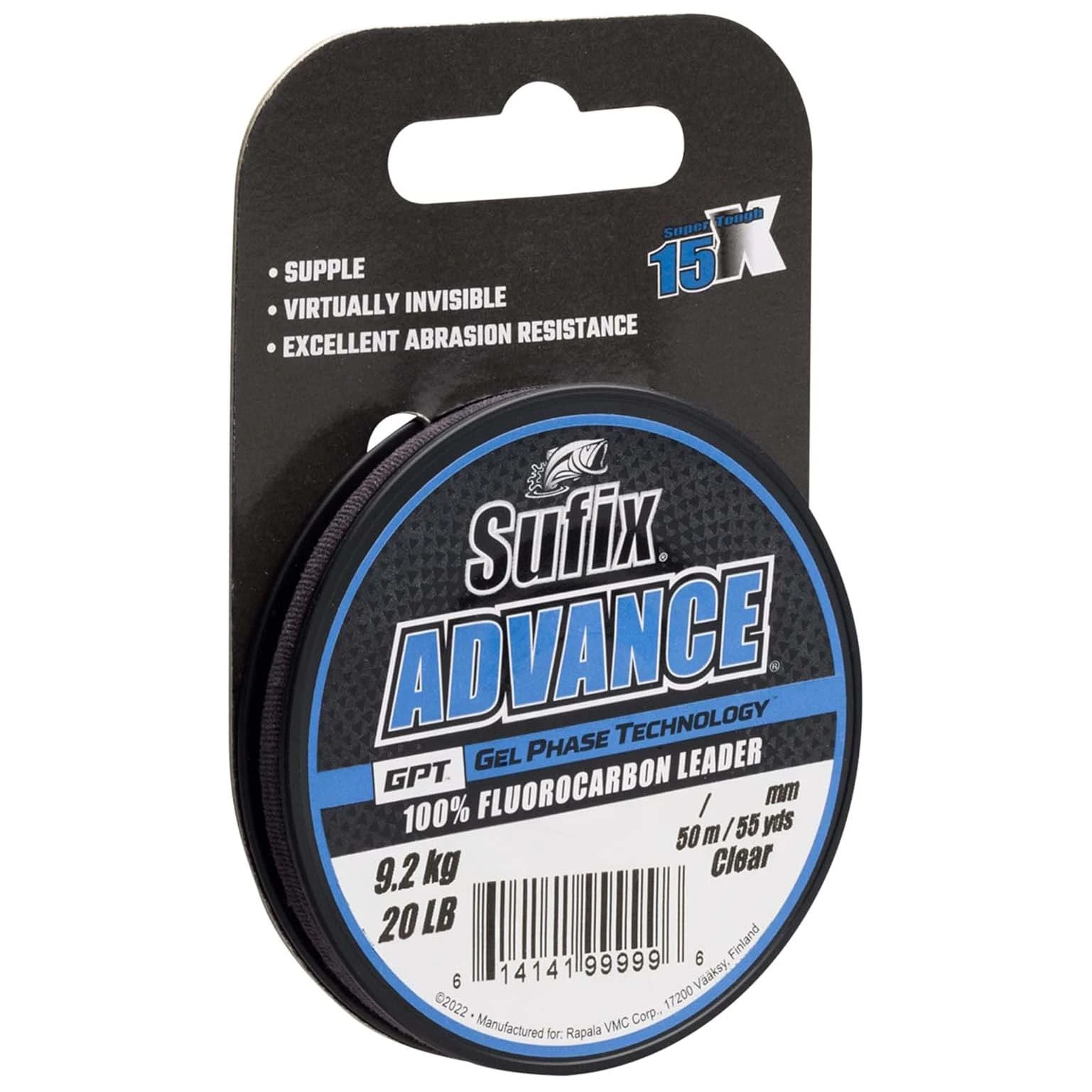 Флюорокарбон Sufix Advance Fluorocarbon 50 м 0,33 мм Прозрачная   SAVFC330C50 — характеристики,  особенности конструкции