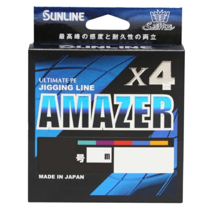 Плетеный шнур Sunline Amazer X4 300 м  PE # 3  0,285 мм — характеристики,  особенности конструкции