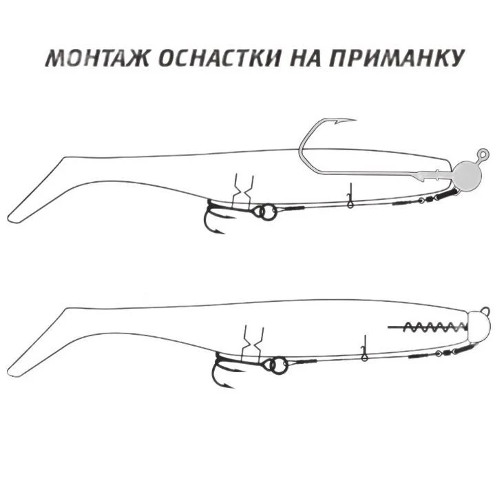 Стингер Мормыш T-Treble Титановый №1 20 кг 1 шт  Ассист с тройником  VD-TTiJE-13 — крупный план
	                                    1
