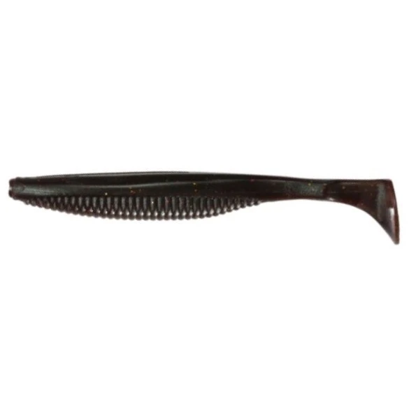 Силиконовая приманка DUO Realis Versa Shad Fat Elastomer 5 127 мм 5 шт F079 Dark Motor Oil UV   DUO-98022 — характеристики,  особенности конструкции