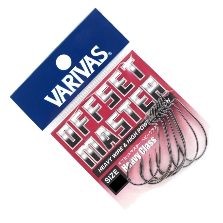 Крючок Офсетный Varivas Offset Master Heavy Class №1 8 шт NS Black — крупный план
	                                    1
