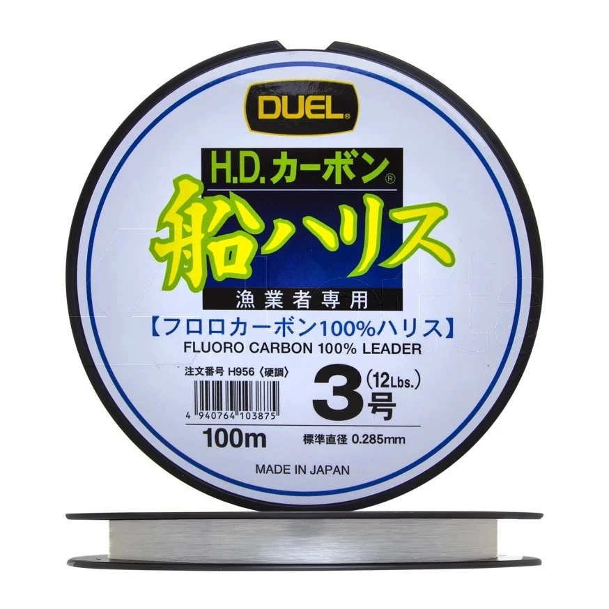 Флюорокарбон Duel H.D. Carbon Fune Leader Fluorocarbon 100% 100 м 0,285 мм    H956 — характеристики,  особенности конструкции