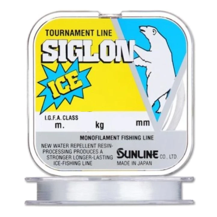 Леска монофильная Sunline Siglon V Ice Fishing 50 м 0,128 мм Clear PE# 0.6 — характеристики,
	                                    особенности конструкции