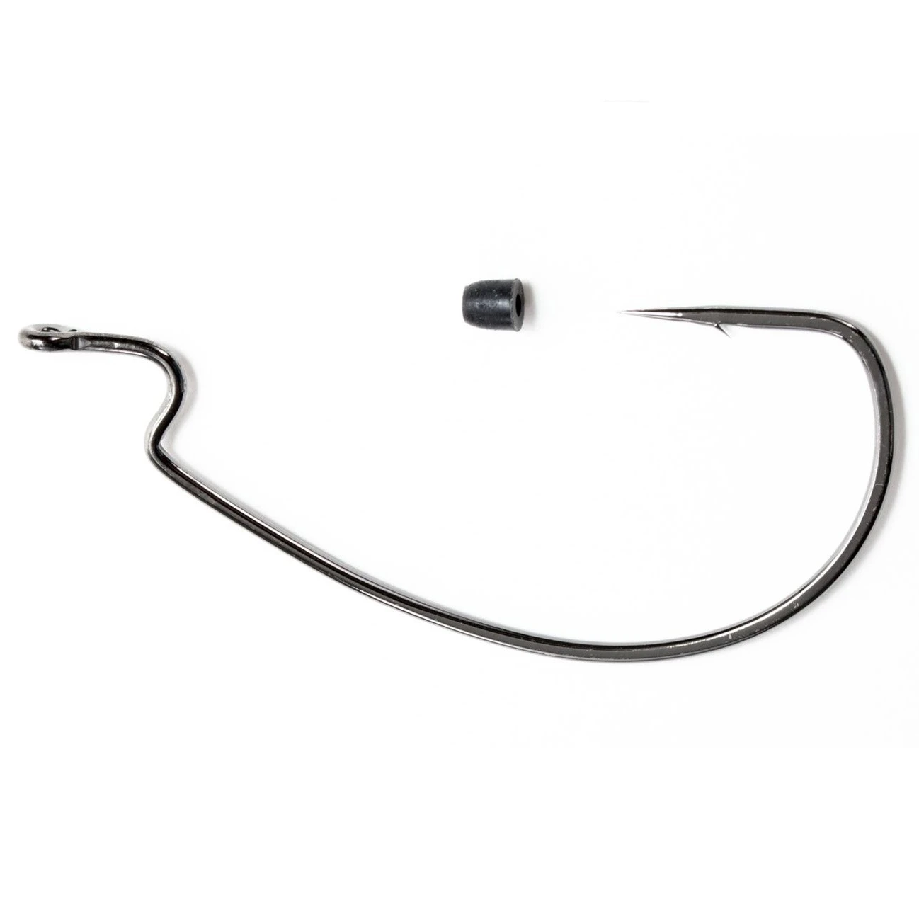 Крючок Офсетный Gamakatsu Worm EWG Hooks Sil Stopper Black №2/0 5 шт    185015-002 — характеристики,  особенности конструкции
