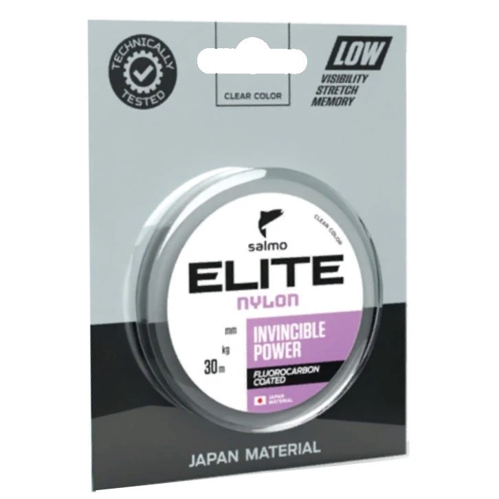 Леска монофильная Salmo Elite Fluoro Coated Nylon 30 м 0,1 мм    4117-010 — характеристики,  особенности конструкции