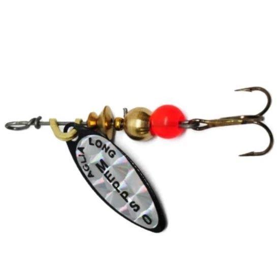 Вращающаяся Блесна Mepps Aglia Long Rainbo №0 2,5 гр NR   alrb-0-n — характеристики,  особенности конструкции