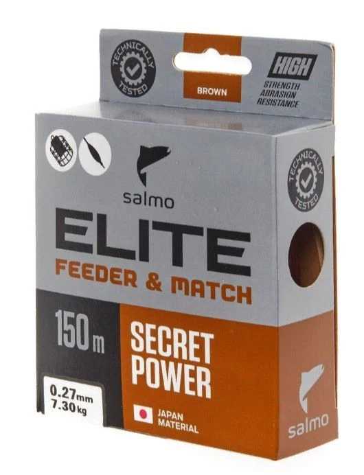 Леска монофильная Salmo Elite Feeder&Match 150 м 0,27 мм    4119-027 — крупный план
	                                    1