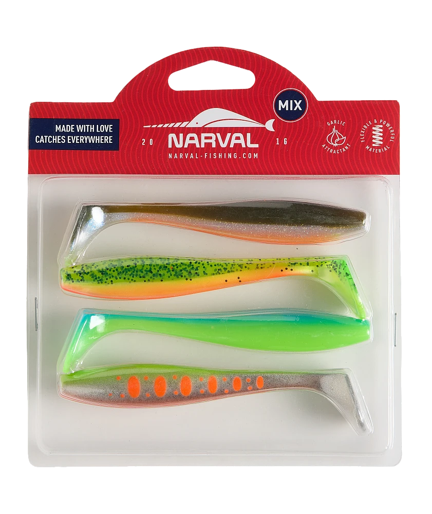 Силиконовая приманка Narval Choppy Tail 12 120 мм 4 шт M08   NVCT12M08 — характеристики,  особенности конструкции