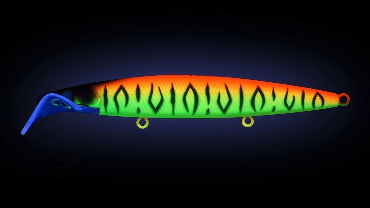 Воблер Strike Pro Scooter Minnow 110F A242S Sunrise Mat Tiger 11,8 гр   EG-186F#A242S — крупный план
	                                    1