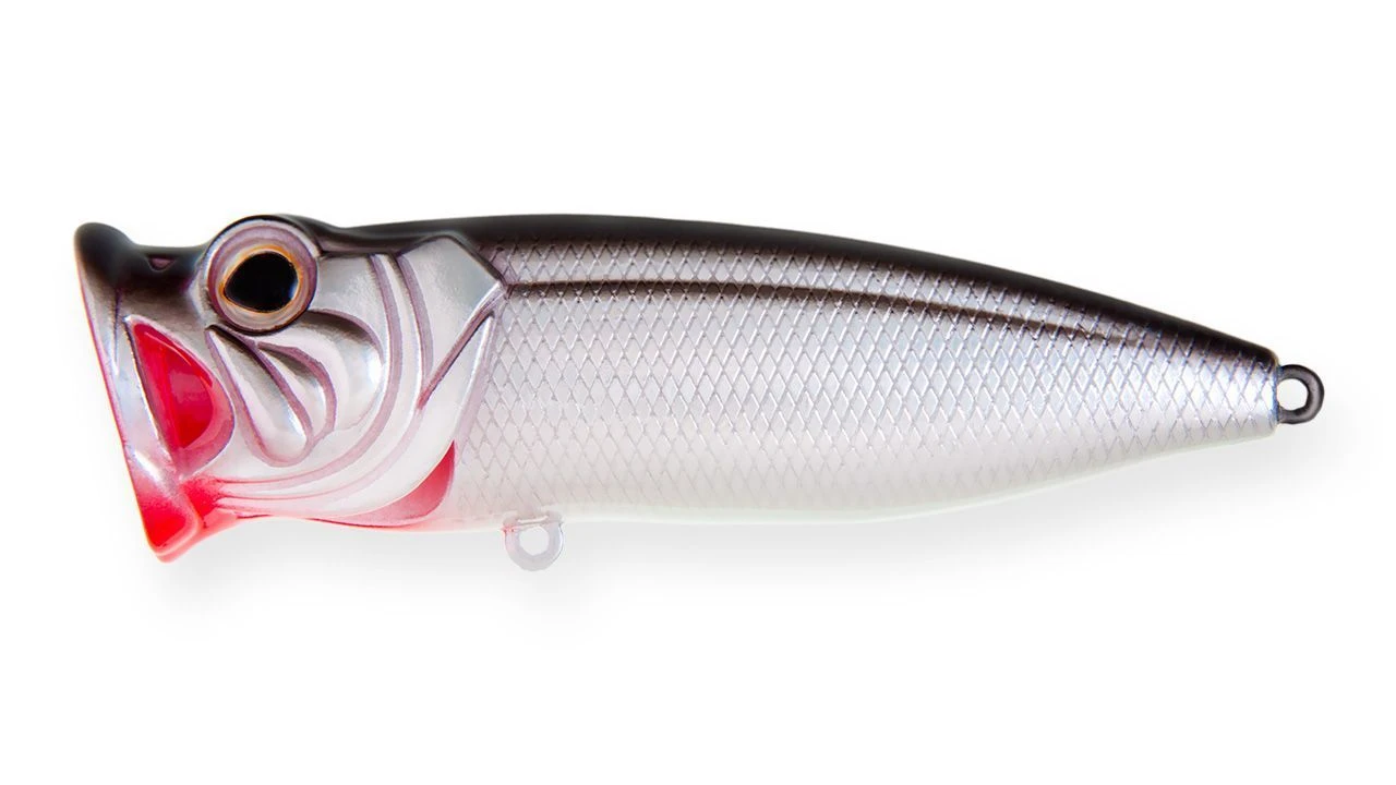 Воблер Strike Pro Pike Pop 60 A010-EP Black Back Silver 6,5 гр   SH-002BA#A010-EP — характеристики,
	                                    особенности конструкции