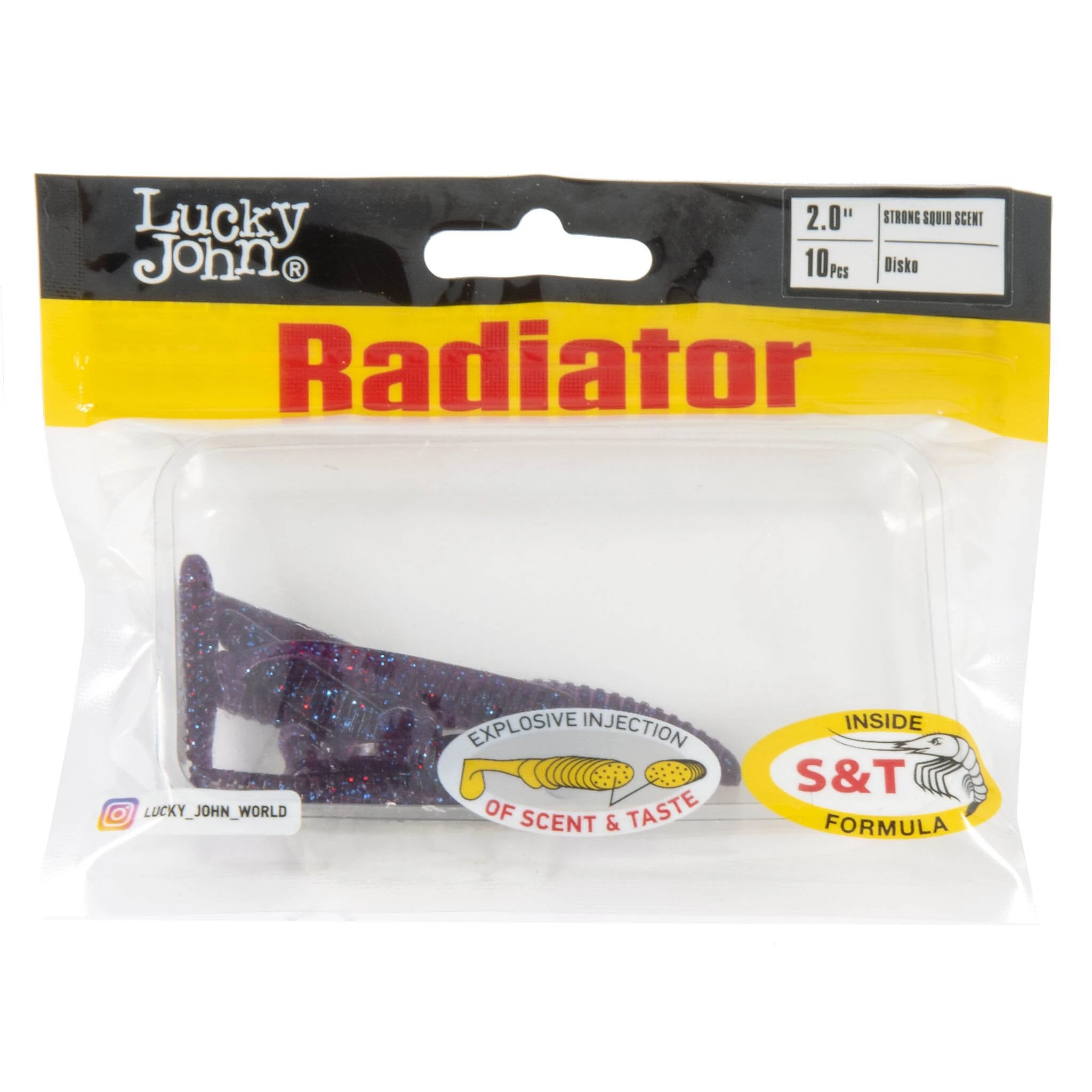 Силиконовая приманка Lucky John Radiator 2.0in 50 мм 10 шт S63 Pro Series  140208-S63 — крупный план
	                                    2