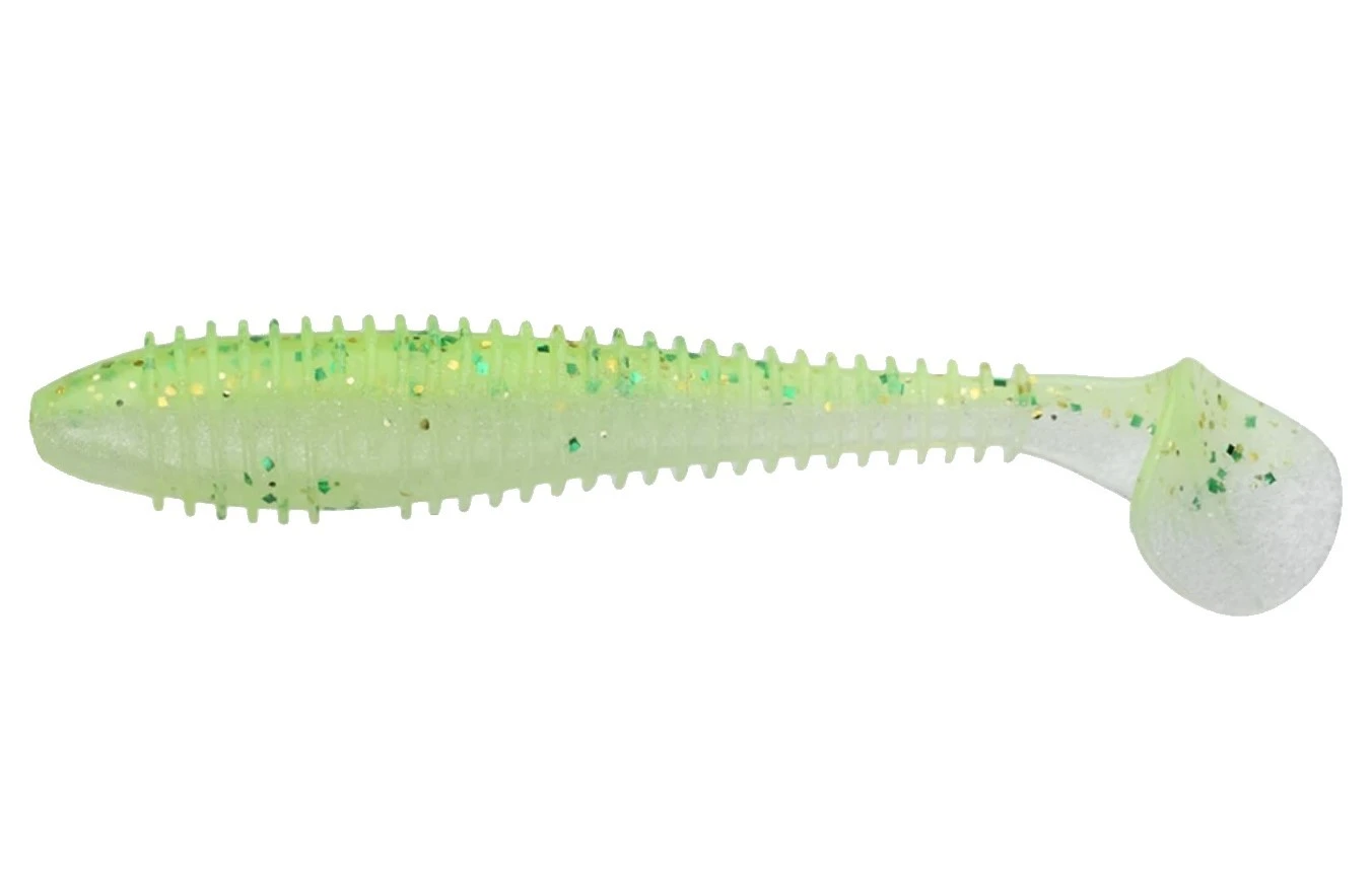 Силиконовая приманка Keitech Swing Impact Fat 6.8 170 мм 3 шт PAL02 Lime Chart Shad — характеристики,  особенности конструкции