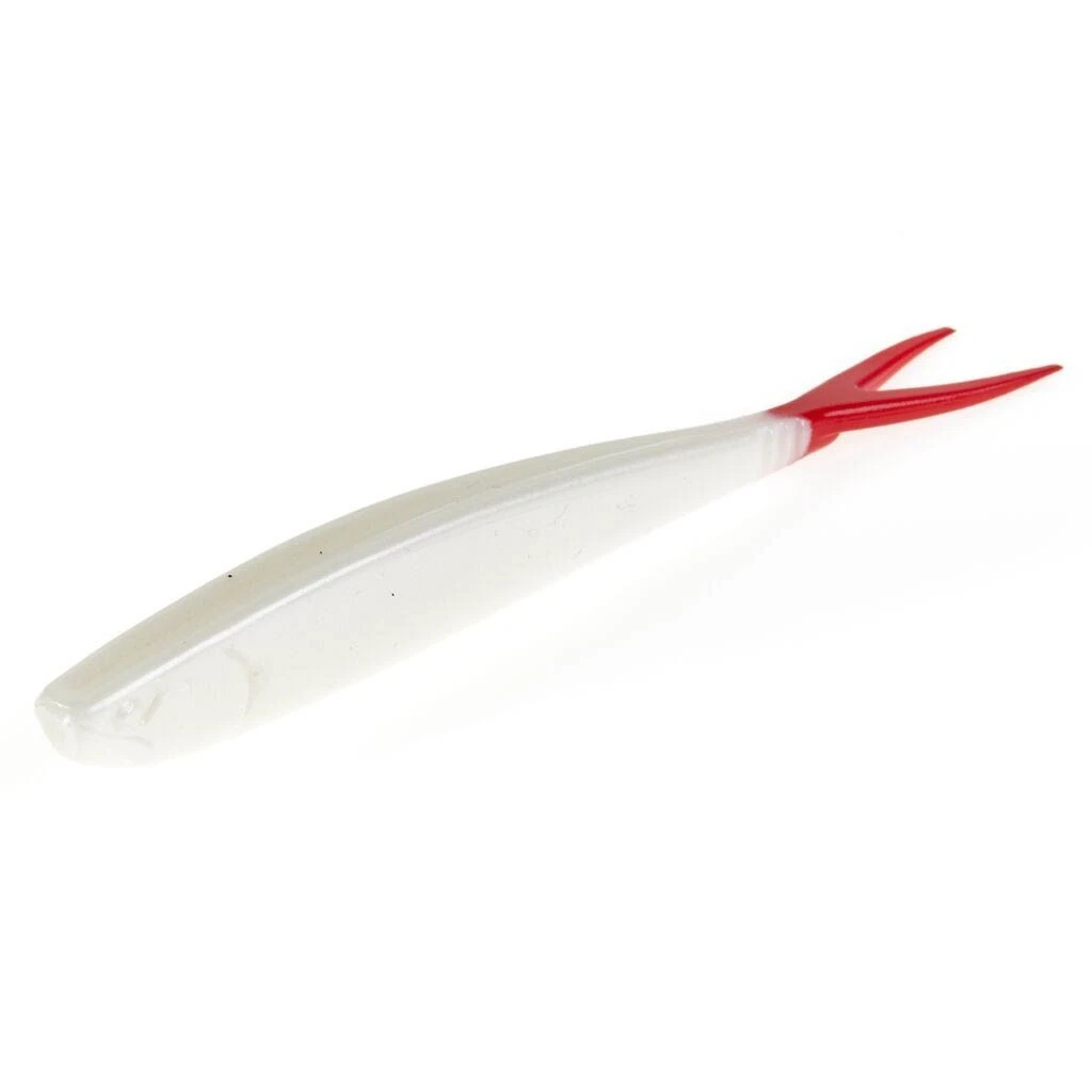 Силиконовая приманка Lucky John Slick Shad-V 5.0in 127 мм 5 шт 009 3D Series  140423-009 — крупный план
	                                    1