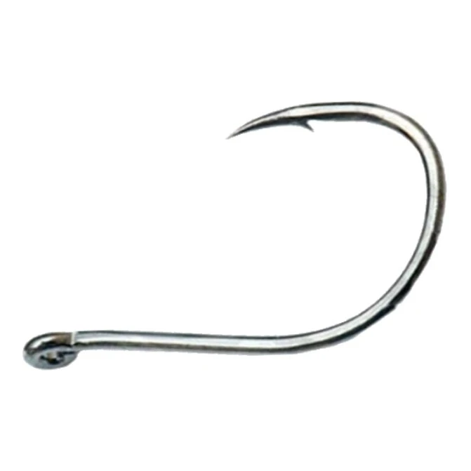 Крючок Одинарный Owner 50355 Chinu №2 9 шт Black Chrome With eye  ow-50355BC-2 — характеристики,  особенности конструкции