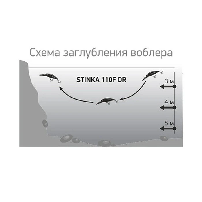 Воблер LureMax Stinka 110F-MDR 087 12 гр   LWST110FMDR-087 — крупный план
	                                    2