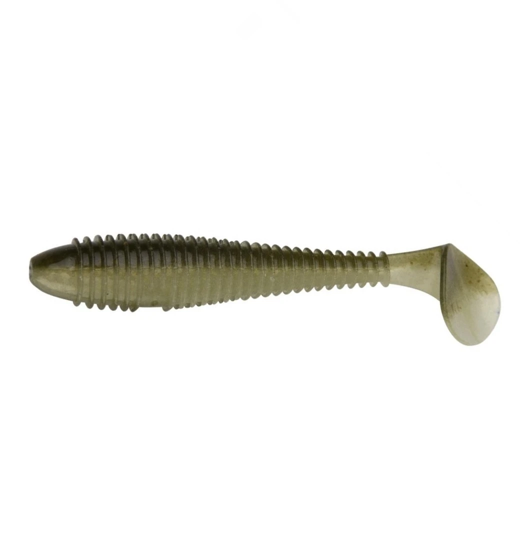 Силиконовая приманка Keitech Swing Impact Fat 5.8 147 мм 4 шт 401 Green Pumpkin/Chartreuse — характеристики,
	                                    особенности конструкции