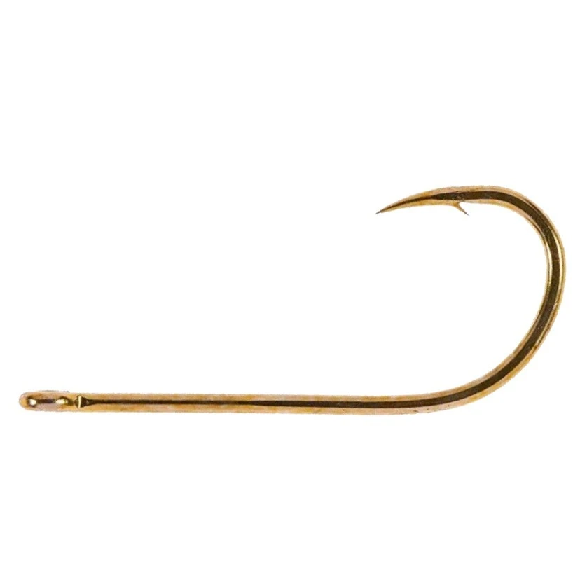 Крючок Одинарный Owner 50457 Tenkara Straight №8 10 шт Brown With ring  ow-50457BR-8 — характеристики,  особенности конструкции