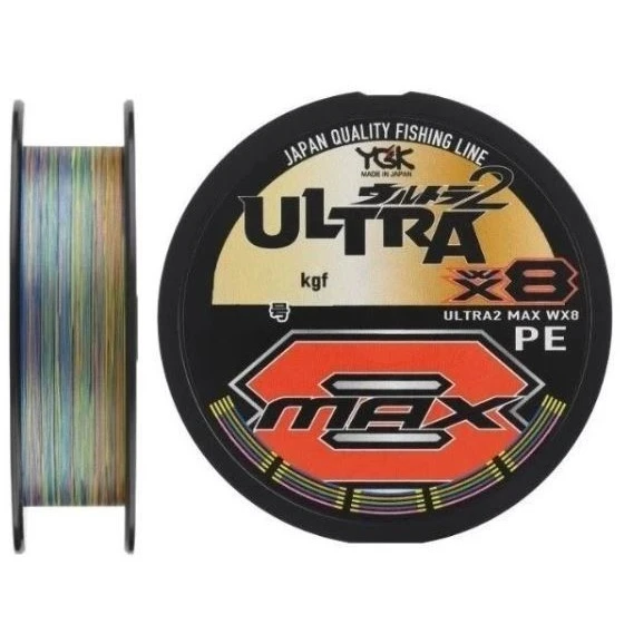 Плетеный шнур YGK X-Braid Ultra2 Max WX8 100 м  PE # 5 Multicolor 0,37 мм — характеристики,
	                                    особенности конструкции