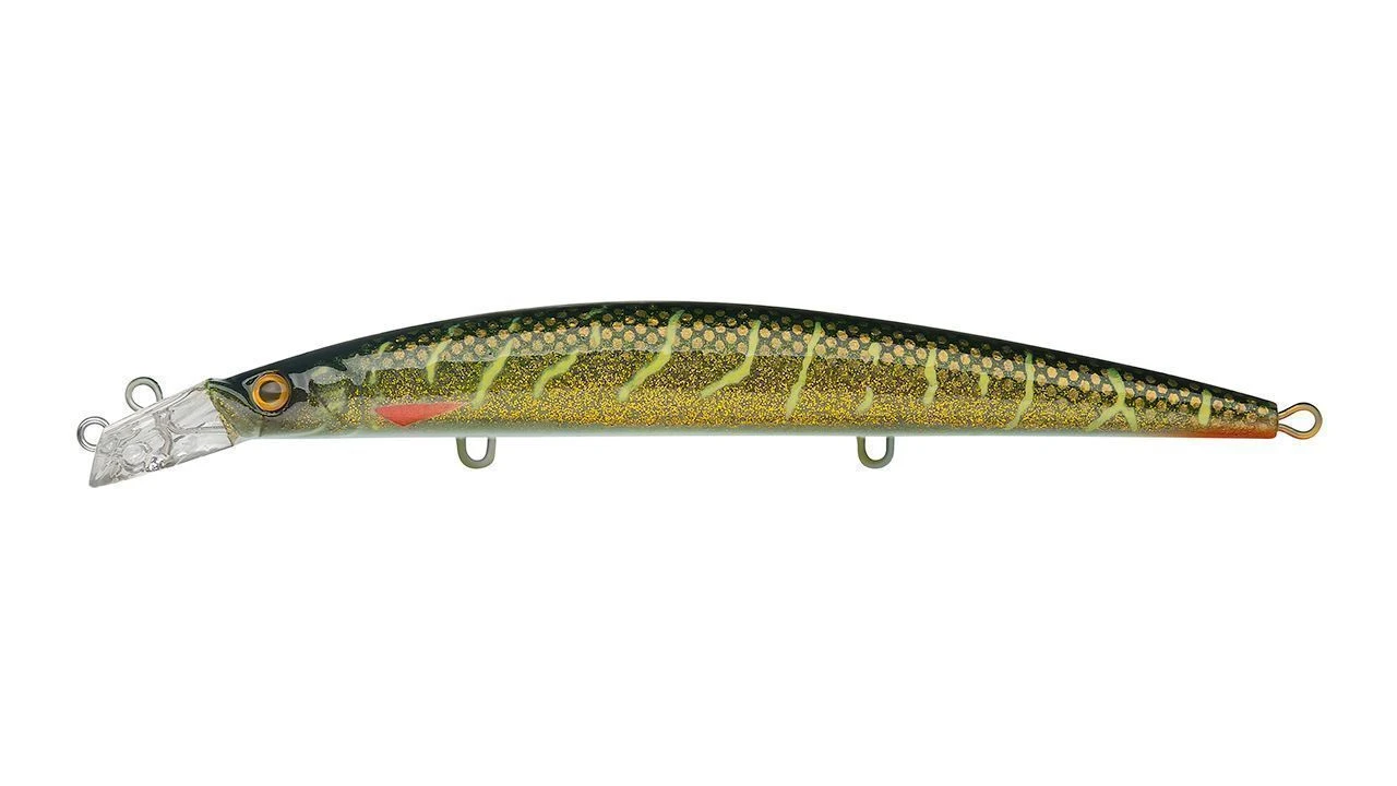 Воблер Strike Pro Top Water Minnow 130 JV012 Green Motoroil Pike UV 15 гр   JL-158F#JV012-UV — характеристики,
	                                    особенности конструкции