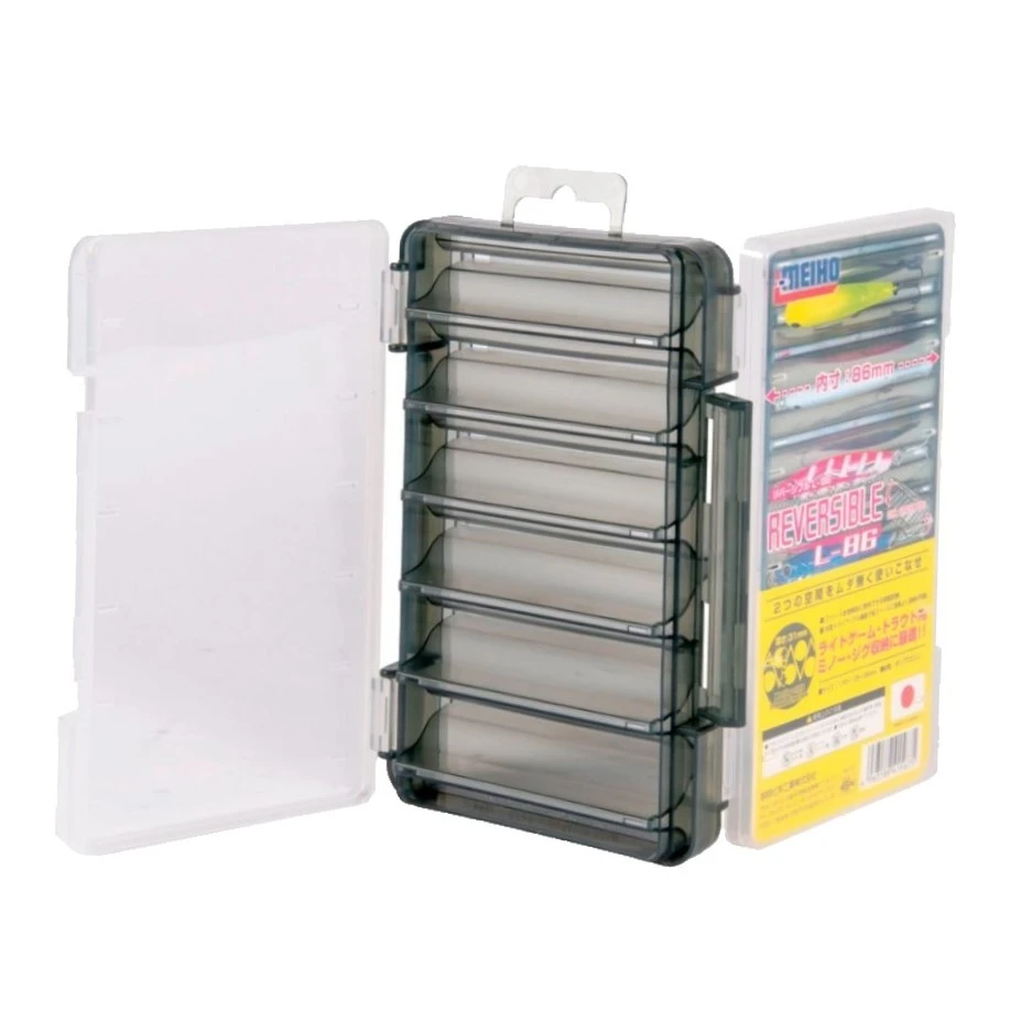 Коробка Meiho Reversible  L-86 17,5х10,5х3,6 см    REVERSIBLE-L-86 — крупный план
	                                    1