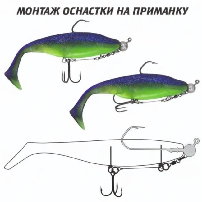 Стингер Мормыш Vido Craft Stinger Eye Jig №2/0 30 кг 1 шт  XL  VD-STJE-XL — крупный план
	                                    1