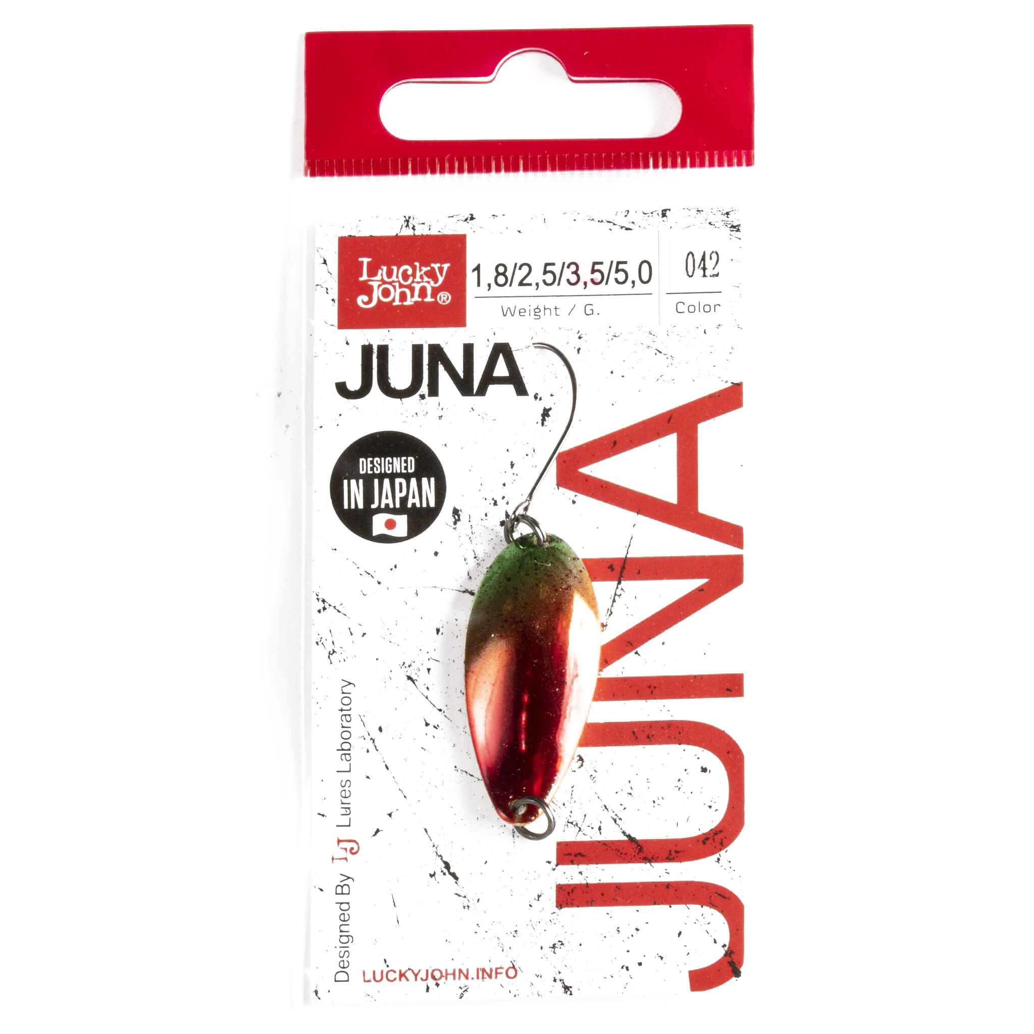 Колеблющаяся Блесна Lucky John Juna 3,5 гр 33 мм 042   LJJU35-042 — крупный план
	                                    2