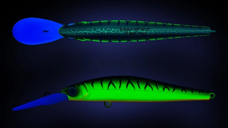 Воблер Strike Pro Jumper DR 90SP A223S-RP Pearl Mat Tiger 11 гр   EG-192BL-SP#A223S-RP — крупный план
	                                    2