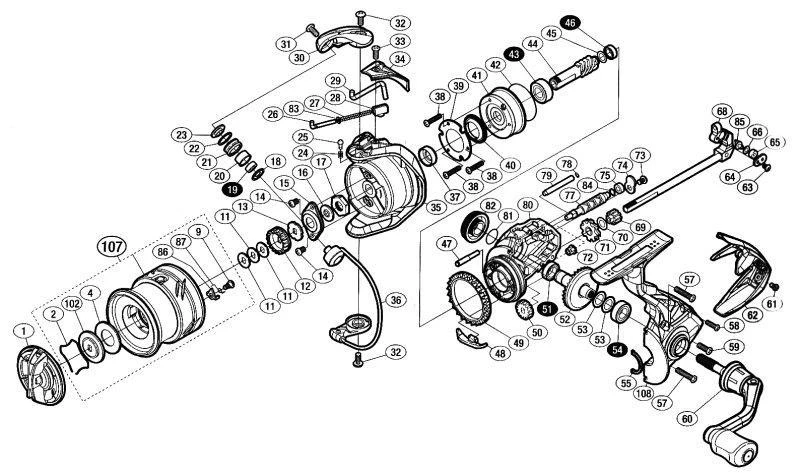 Катушка Shimano Ultegra 2500S  17  ULT2500S — крупный план
	                                    5