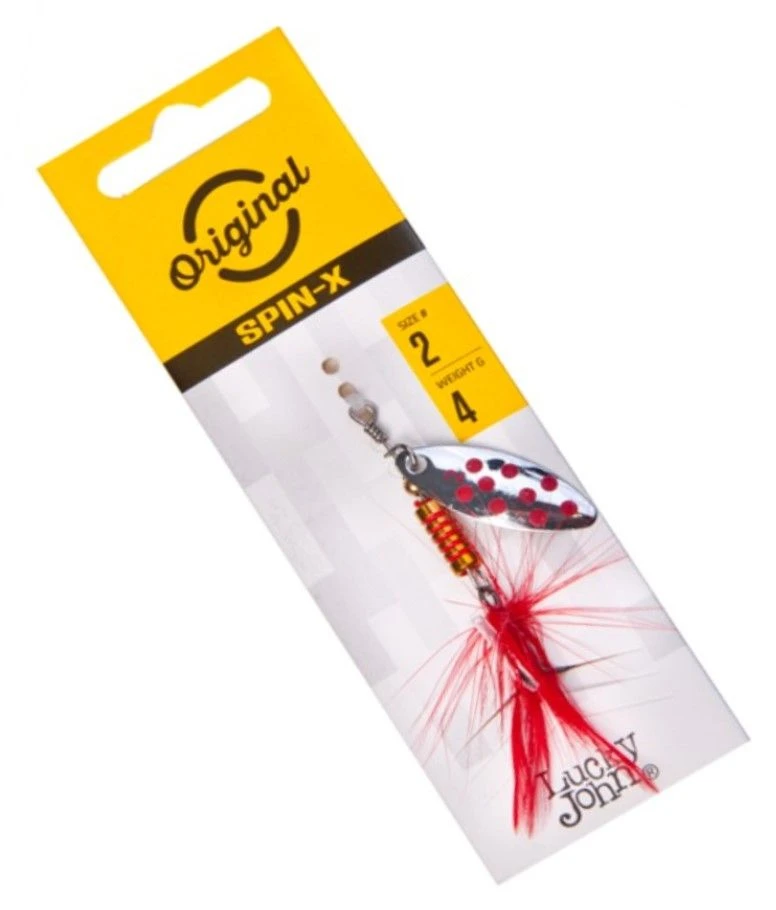 Вращающаяся Блесна Lucky John Spin-X Long №2 4 гр SR   LJSL02-SR — крупный план
	                                    1
