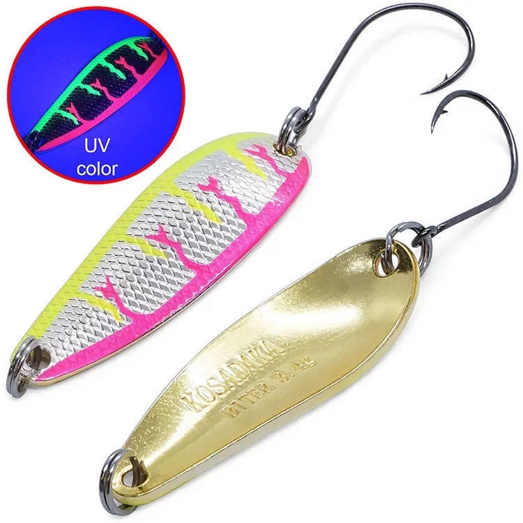 Колеблющаяся Блесна Kosadaka Trout Police Biter 3,4 гр 37 мм AJ74M   TL-BTR-AJ74M — характеристики,
	                                    особенности конструкции