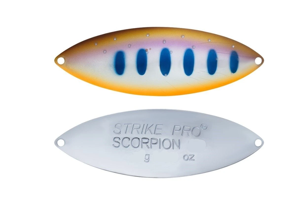 Колеблющаяся Блесна Strike Pro Scorpion Treble 70H 28 гр 70 мм A142-264-CP   ST-08B2#A142-264-CP — характеристики,
	                                    особенности конструкции