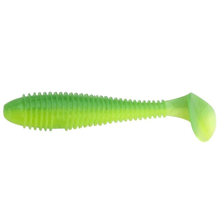 Силиконовая приманка Keitech Swing Impact Fat 3.8 96 мм 6 шт EA#11 Lime Chartreuse Glow — характеристики,
	                                    особенности конструкции