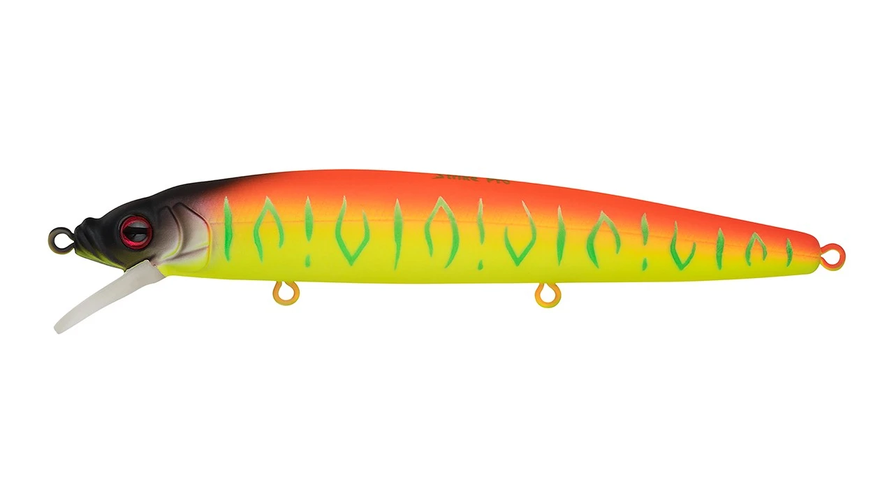 Воблер Strike Pro Alpha Minnow 115 A242S Sunrise Mat Tiger 12,5 гр   EG-033F#A242S — характеристики,
	                                    особенности конструкции