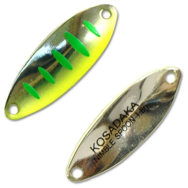 Колеблющаяся Блесна Kosadaka Trout Police Nimble Spoon 1,8 гр 27 мм M99   TL-NS-M99 — характеристики,
	                                    особенности конструкции